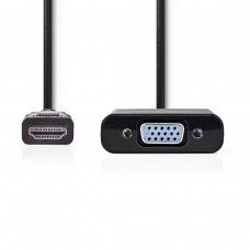 Adaptador HDMI macho para VGA Femea 0.20m NEDIS CCGP34900BK02